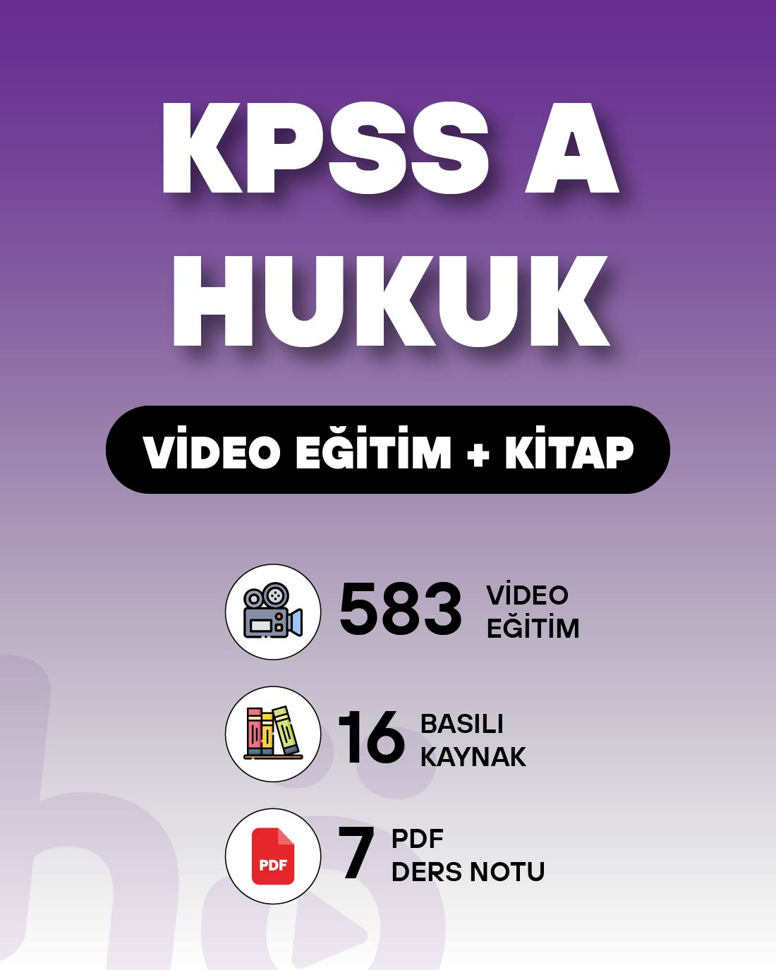 KPSS A Hukuk | Video Eğitim + Kitap Seti